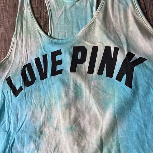 Victoria’s Secret PINK Curved Hem Tie-Dye Tank - Picture 3 of 3